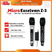 Micro karaoke EXCELVAN Z3 . Kèm 2 mic + củ kết nối bảo hành 1 năm