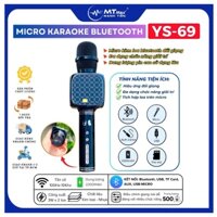 Micro Karaoke Kèm Loa giá rẻ YS69 - Chức Năng Điều Chỉnh Giọng Nói, Karaoke, Hội Họp, Giảng Dạy Dễ Dàng