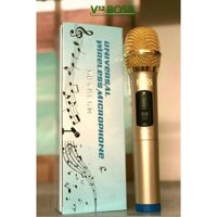 Micro Karaoke không dây đa năng B-5 (1 MIC) hút mic tốt, hát hay - Dùng cho loa kéo BOSS jack 6.5 cắm la xài