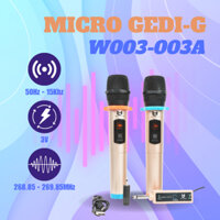 Micro Karaoke Không Dây GEDI-G W003/W003A, Bảo Hành 12 Tháng.