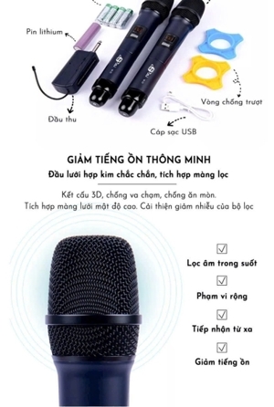 Micro Karaoke Không Dây JSJ W15