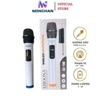 Micro Karaoke Không Dây MUSIC BOX Siêu Nhạy Hút Âm UHF E-15 Dành Cho Loa Kéo Amply Zack Cắm 6.5mm E15