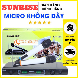 Micro karaoke không dây Sunrise SN-684