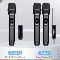 Micro karaoke không dây Takstar TS-K301/ TS-K302 kèm đầu thu, chống hú, hiển thị màn hình