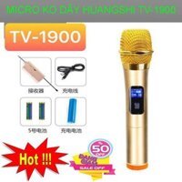 Micro karaoke không dây HUANGSHI TV-1900