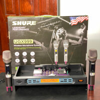 Micro Karaoke Shure UGX999 Chống Hú Hiệu Quả, Công Nghệ Lọc Sóng Sạch, Cảm Biến Gia Tốc, Tự Ngắt