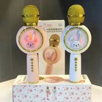 Micro Karaoke X6 Bluetooth Không Dây Hình Thỏ Đáng Yêu