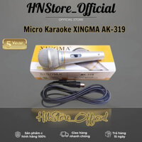 Micro Karaoke XINGMA AK-319, Mic Hát Karaoke ,Chống Hú ,Âm Thanh Trong Trẻo Sống Động, Có Màng Lọc Tạp Âm, Dây Dài 3M
