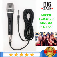 Micro Karaoke XINGMA Dây dài 3m và  có chống hú không, mic hát karaoke chuyên nghiệp ở đâu - Bảo hành Uy Tín