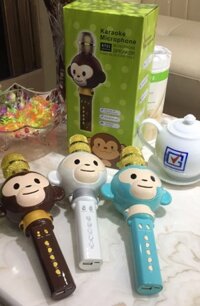 Micro kèm Loa Bluetooth KT01 mic hát karaoke