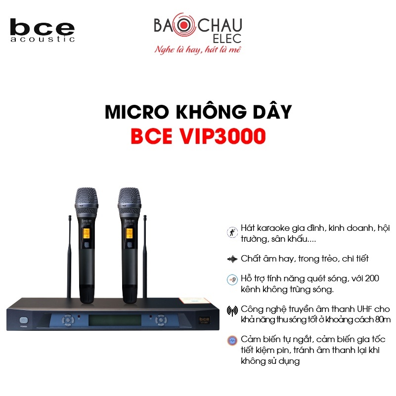 Micro không dây BCE VIP-3000