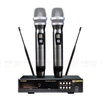 Micro không dây BIK BJ-U100 (Japan), gồm 1 đầu thu, 2 tay micro không dây (Giá 1 bộ)