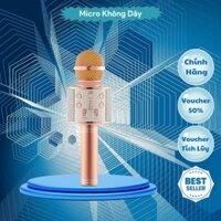 Micro Không Dây BLUETOOTH [ BẢO HÀNH 1 THÁNG] Tiện Dụng Chất Lượng Cao WS-858 ĐA NĂNG 6 TRONG 1 HÁT KARAOKE,