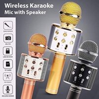 Micro Không Dây BLUETOOTH Tiện Dụng Chất Lượng Cao WS - 858 ĐA NĂNG 6 TRONG 1 HÁT KARAOKE