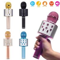 Micro Không Dây BLUETOOTH Tiện Dụng Chất Lượng Cao WS-858 ĐA NĂNG 6 TRONG 1 HÁT KARAOKE - Mic hát karaoke đa năng