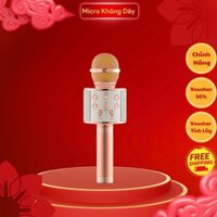 Micro Không Dây BLUETOOTH Tiện Dụng Chất Lượng Cao WS-858 ĐA NĂNG 6 TRONG 1 HÁT KARAOKE, BẢO HÀNH 3 THÁNG