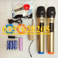 Micro không dây . Bộ 2 micro không dây Best Sound W003 đa năng chuyên dụng cho loa kéo , amly karaoke gia đình