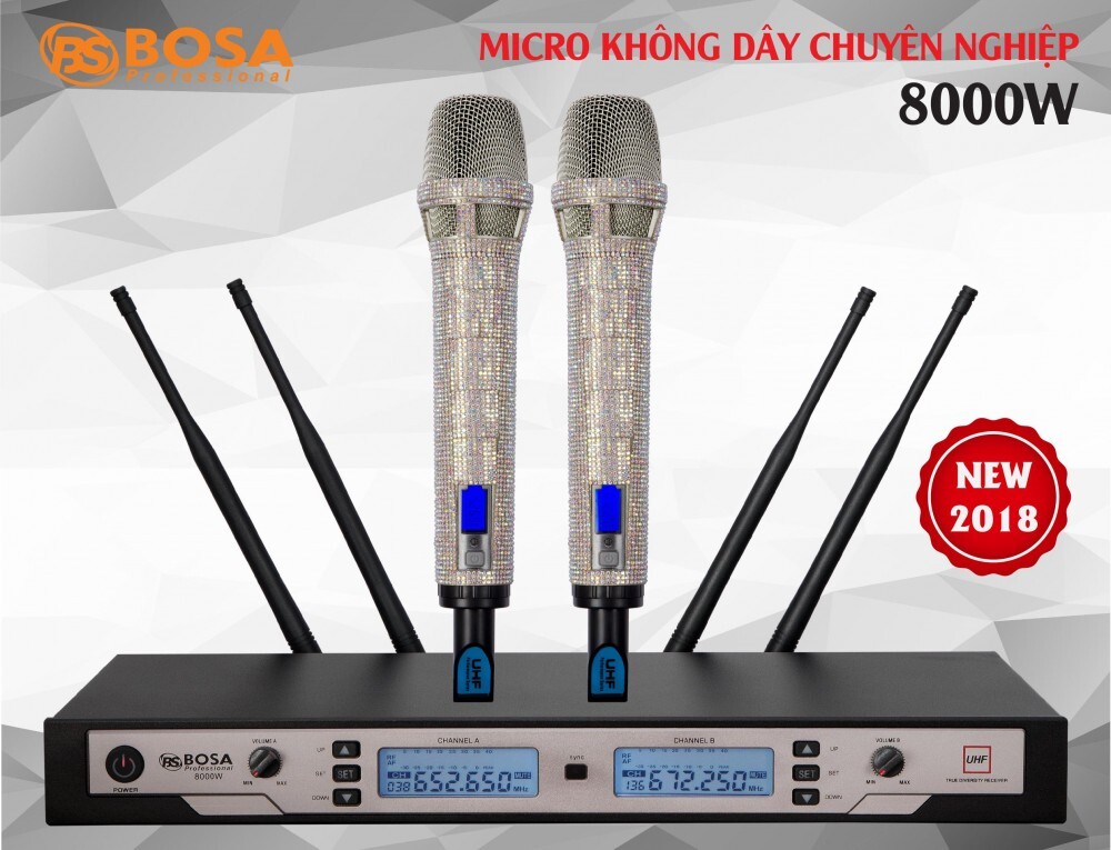 Micro không dây Bosa 8000W