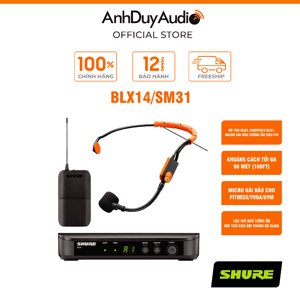 Micro không dây cài đầu Shure BLX14A/SM31