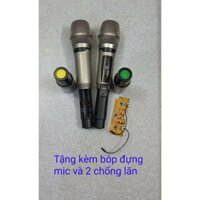 Micro không dây cho loa kéo - tặng kèm bóp đựng mic và chống lăn