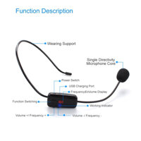 Micro không dây cho máy trợ giảng có sẵn bắt sóng FM cao cấp phụ kiện máy trợ giảng loa kết nối FM