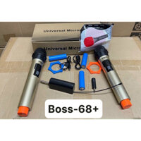 Micro Không dây đa năng cao cấp Boss 68/ 68+ chính hãng, chuyên dùng cho Amply, loa kéo - Bảo hành 1 tháng