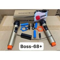Micro Không dây đa năng cao cấp Boss 68/ 68+ chính hãng, chuyên dùng cho Amply, loa kéo - Bảo hành 1 tháng