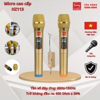Micro không dây đa năng HOZING HZ113 dùng cho amply,loa kéo,vang,BẢO HÀNH 12 THÁNG
