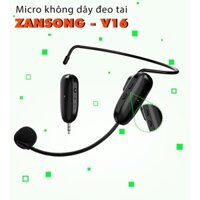Micro không dây đeo tai Zansong V16 - Phù hợp cho mọi thiết bị, hỗ trợ thuyết trình, giảng dạy