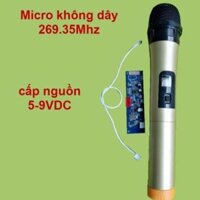 Micro không dây đơn VHF loa kéo mạch loa kéo màu vàng, micro cho loa kéo