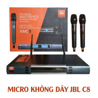 Micro không dây JBL KMC8 hát karaoke gia đình, đầu thu phát ổn định, hút mic hát nhẹ