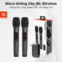 Micro không dây JBL WIRELESS Chống ồn, chống hú Độ Nhạy Cao Cho Loa Kéo, Amply, Mixer chuyên nghiệp bảo hành 12 Tháng