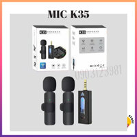 Micro Không Dây K35 Chân Tròn 3.5 Dành Cho điện thoại, Micro Bluetooth (SIX STORE)