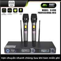 Micro Không Dây karaoke Cao Cấp BBS U898 - Cảm Biến Gia Tốc Khi Bị Rơi Micro Sẽ Tự Ngắt - Là Dòng Mic Chuyên Nghiệp
