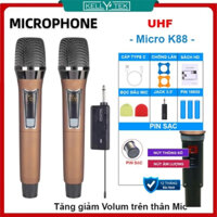 Micro Không dây Karaoke K58 | AUD102 (2 Mic) | AUD001 (1 Mic), Micro hát karaoke dùng cho Mọi Amply, Loa Kẹo kéo, Vang