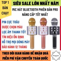 Micro Không Dây Karaoke Bluetooth Hát Siêu Hay Tín Hiệu Ổn Định Dùng Cho Mọi Dòng Điện Thoại Pin Trâu Có Thể Dùng Làm Loa Bluetooth Micro Karaoke Bluetooth