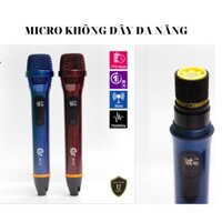 Micro Không Dây - Mích Hát Karaoke MV08 Chuyên Dành Cho Mọi Loa Kéo, Âm Ly, Tần Số 50, Hát Nhẹ Và Êm