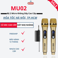Micro không dây Ontekco MU02 cao cấp, pin sạc trực tiếp trên micro - Ontek Sài Gòn