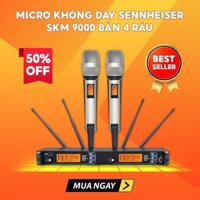 Micro Không Dây Sennheiser Skm 9000 Bản 4 Râu Hàng Chuẩn, Chống Hú, Độ Bền Cực Cao, Cấu Hình Mạnh Mẽ, Độ Lọc Âm Cực Tốt.