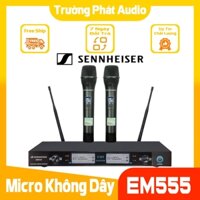 Micro không dây Sennheiser EM555 kiểu dáng gọn nhẹ,chắc chắn, hát nhẹ,âm thanh rất hay,bảo hành 12 tháng