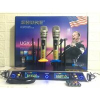 Micro Không Dây SHU.RE UGX 21 Có Tự Ngắt,Dò Sóng,Hút Giọng Hát Nhẹ,Chống Hú Tốt,Dòng Karaoke Chuyên Nghiệp.