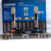 Micro Không Dây SHURE UGX 50 Bộ 2 Micro không Dây UHF  âm Thanh Hay Chống Nhiễu tốt hát hay nhẹ
