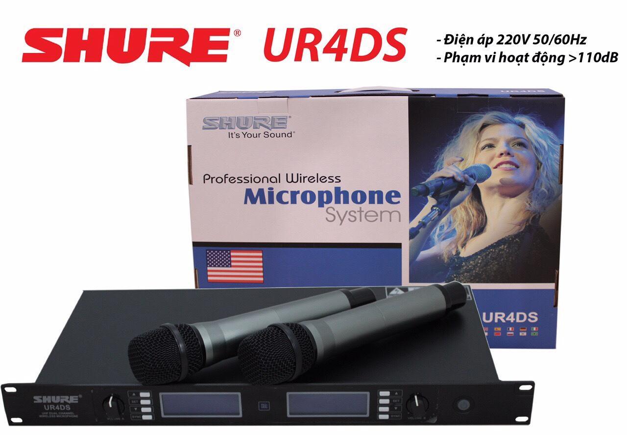 Micro Karaoke Không Dây Shure UR4DS