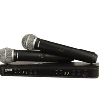 Micro không dây SHURE BLX288A/PG58 đôi mic cầm tay. Hàng chính hãng USA