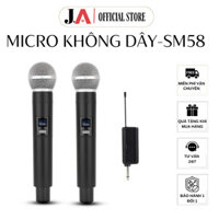 Micro Không Dây SM58 Pin Sạc, Đầu Thu UHF Chuyên Dụng Cho Mọi Loại Loa, Mic Trợ Giảng, Karaoke Tặng kèm Pin (JA OFFICIA)