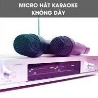 Micro không dây sử dụng sóng UHF Sunrise SM-525, Mic karaoke vẻ ngoài sang trọng, hát hay, hút giọng không bị rè, hú