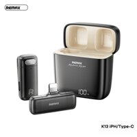 Micro không dây thu âm REMAX K13 iPhone Lightning có Dock Sạc - livestream youtube chính hãng [BH 1 năm]