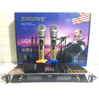 Micro Không Dây UGX 21 Tự Ngắt, Dò Sóng Chỉnh Tần Số Hiện Đại. Karaoke Cao Cấp Quán Hát.