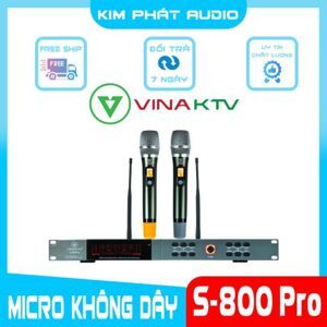 Micro không dây VinaKTV S800 Pro
