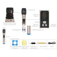 Micro không dây Zenbos MZ-201 âm thanh chân thật sống động.